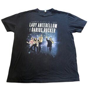 Black Lady Antebellum / Lady A and Darius Rucker Band Concert T Shirt XL Merch